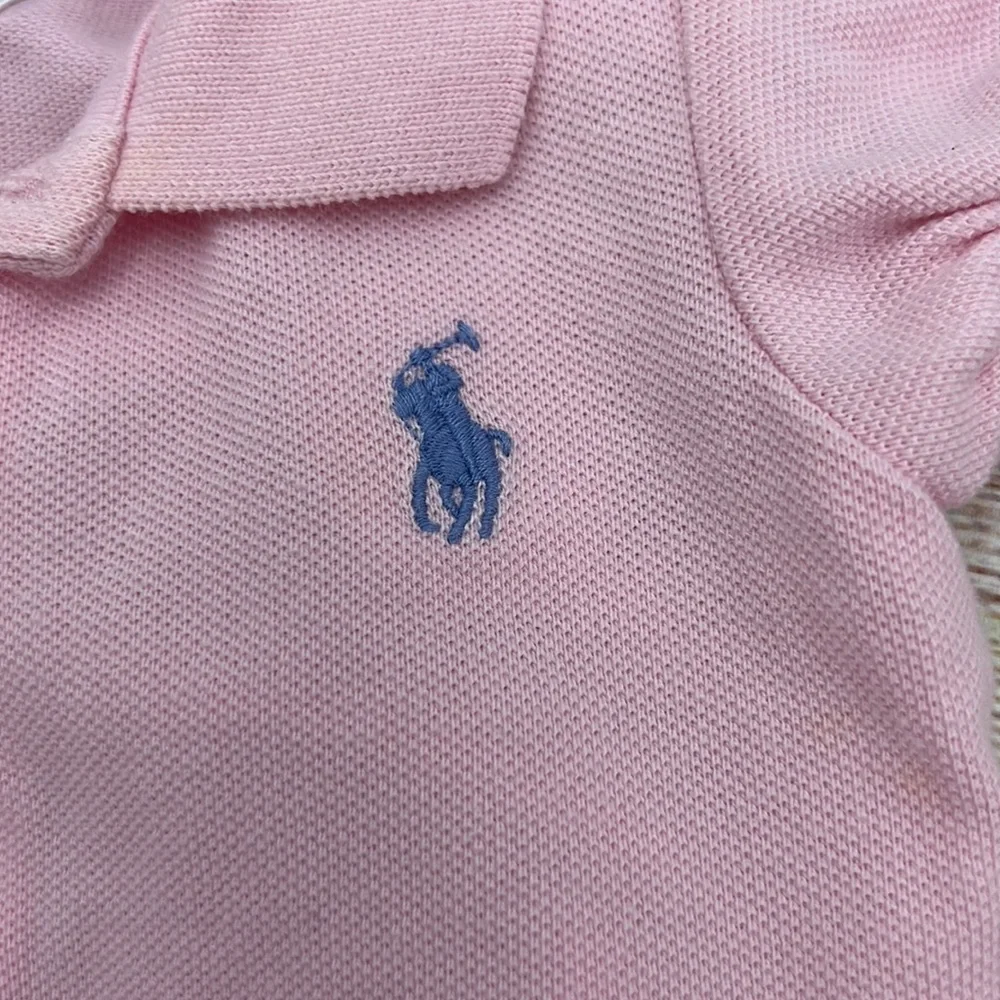 Ralph Lauren Pink Polo Dress with Bloomers Sz 9 Months